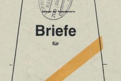 Beutelfahne für Bahnpost Zug 00477 Leipzig Hamburg - Express-Briefe für Eilenburg