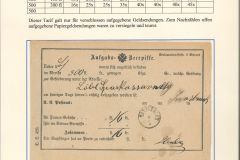 Österreich Inlandsgeldbriefe 1867-1878