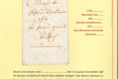 Brief 1761 nach Stanzach