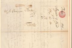 Einfacher Portobrief 1826