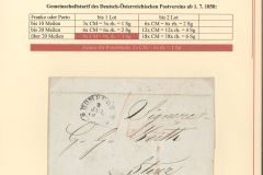 Deutsch Österreich Postvertrag 1850